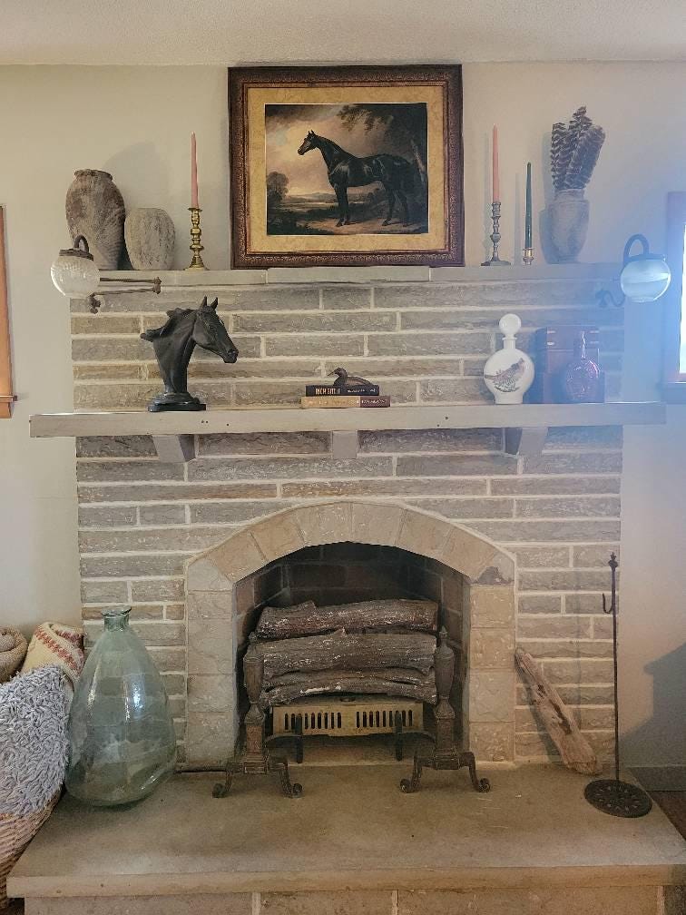 Customer photo — Black Horse Wall Art – Framed Equestrian Decor
