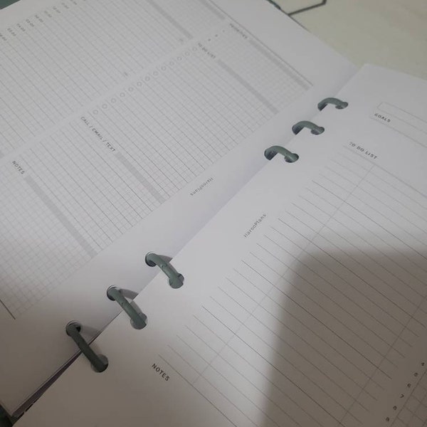 Monthly Planner A5 Printable Planner Inserts Monthly Overview Template ...