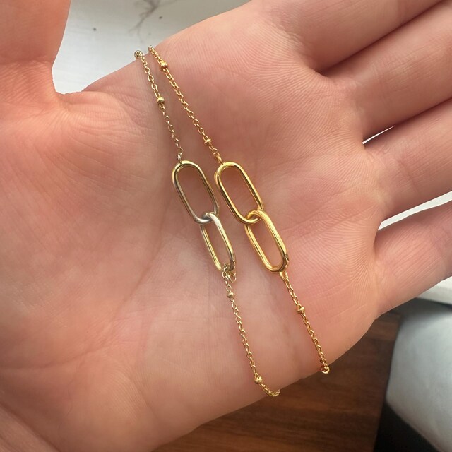 Linked Pendant Necklace by Caitlyn Minimalist • Infinity