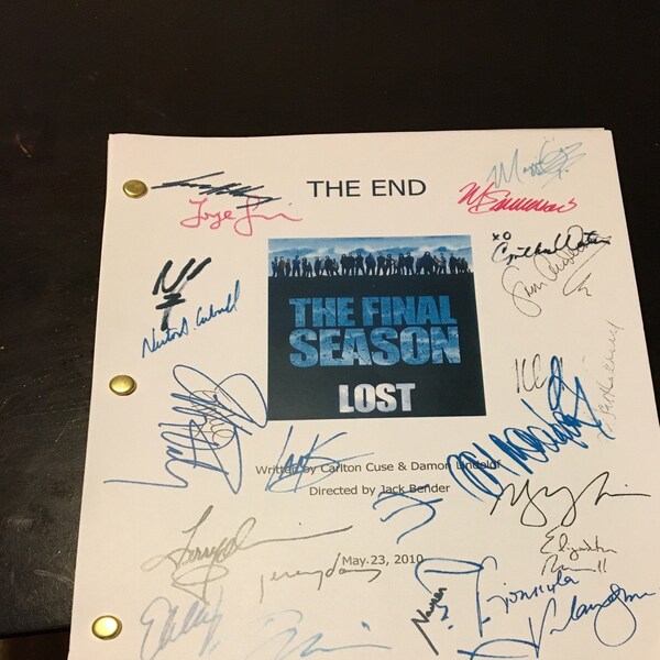 Lost "the End" Final Episode Signed TV Script Screenplay Autograph ...