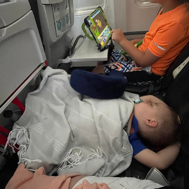 DYHQQ Flugzeug Sitzverlängerung für Kinder, tragbare Reise
