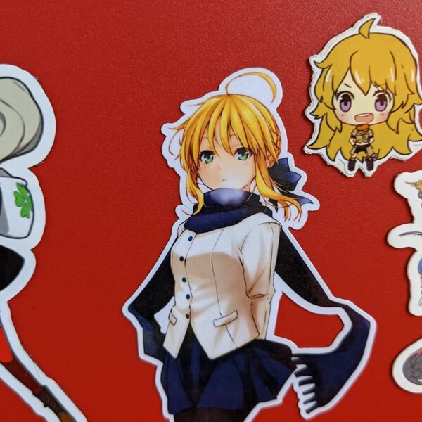 Saber Fate/stay Night Vinyl Sticker Anime Stickers Laptop Stickers ...