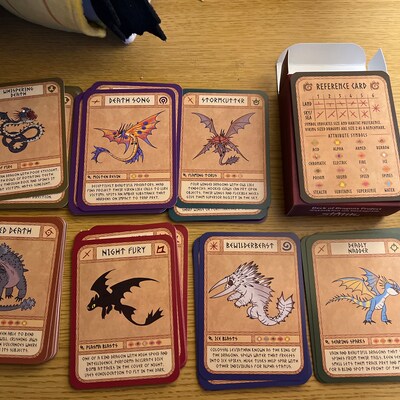 HTTYD Deck of Dragons how to Train Your Dragon Cards - Etsy