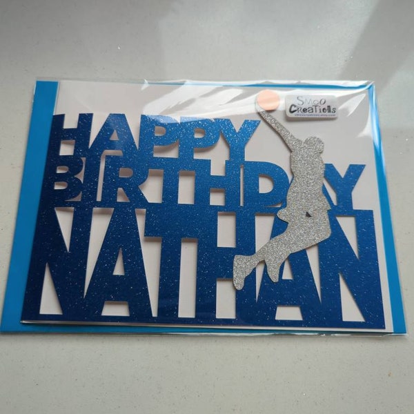 Personalised Basketball Birthday Card For Boys - Son, Grandson
