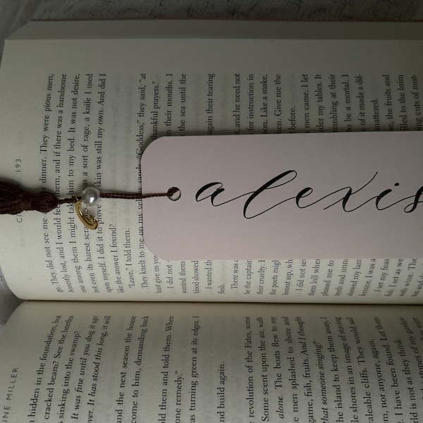 Personalized Bookmark, Customized Bookmark, Tassel Bookmark ...