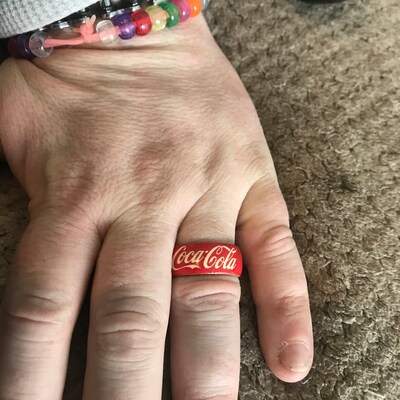 Shocking Orange Marilyn Monroe warhol Adjustable Wood Ring - Etsy