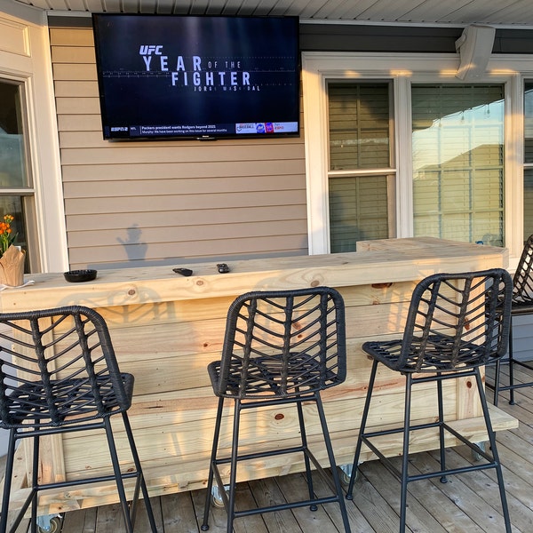 Thomas L Shape Outdoor Home Bar - Etsy