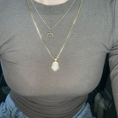 Bubble Initial Necklace main image 0