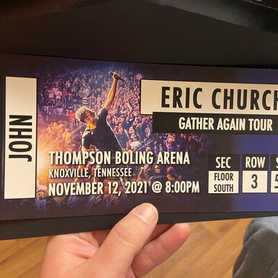 Custom Printed Fake Concert Ticket / Sporting Event Ticket ...