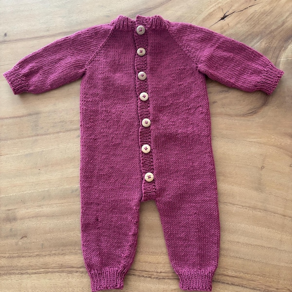 Maple Baby Overalls Knitting Pattern | Baby Romper Pattern | PDF ...