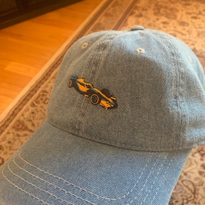 McLaren F1 Embroidered Baseball Cap - Formula 1 Hat for Race-Day Everyday Wear - Adjustable Strap, High-Quality Materials, Gift Idea