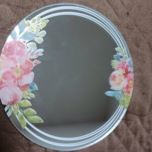 Buy Vibrant Floral Round Magnetic Locker Mirror/ 5 Diameter Online