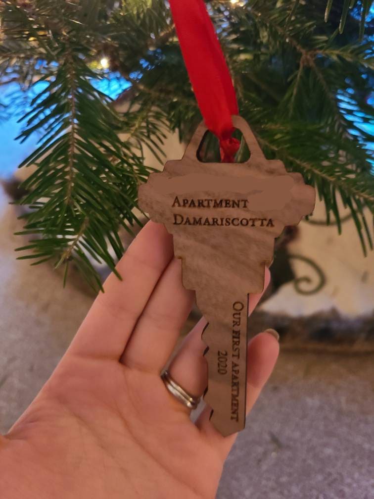 Our First Apartment Home 2025 holiday ornament - moving in together gift, Valentines Day | JW Design Studio