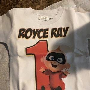 Incredibles First Birthday Shirt 