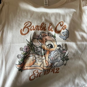Bambi Baby Tee, Bambi Crop Tank, Bambi Thumper Crop, Thumper Bambi