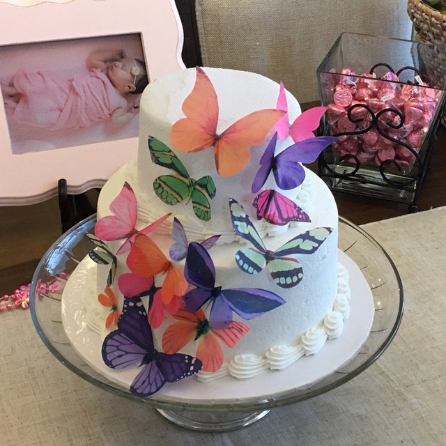 Edible Hummingbird Cake Toppers Cupcake Decorations Wedding Etsy