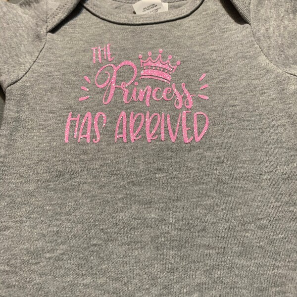 The Princess Has Arrived SVG New Baby Girl Design for Baby Outfit - Etsy