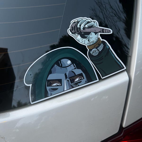 MF DOOM Mic Hand Sticker - Operation DOOMSDAY Cover Art - Etsy