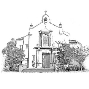 Custom Wedding Venue Illustration, Wedding Venue Sketch Invitation, Illustrated Venue Drawing Wedding Invite