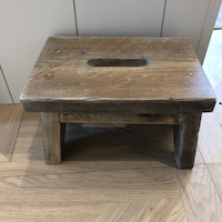 Reclaimed Wood Step Stool: Rustic Farmhouse Style Bench - Kitchen or ...