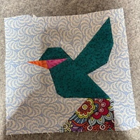 Hummingbird Paper Pieced Block Pattern in PDF - Etsy Canada