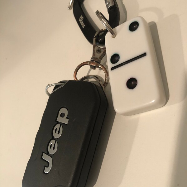 KEY RING With VINTAGE Domino Tile, Domino Tile Key-chain, Key-chain ...