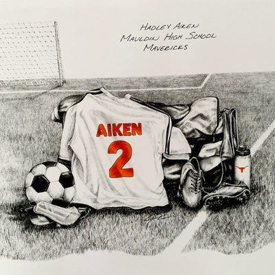 Personalized Soccer Print, Soccer Gift, Girls and Boys Soccer, Senior ...