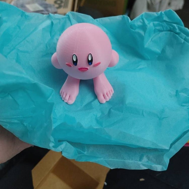 Kirby Without Shoes 3D Printed Figure