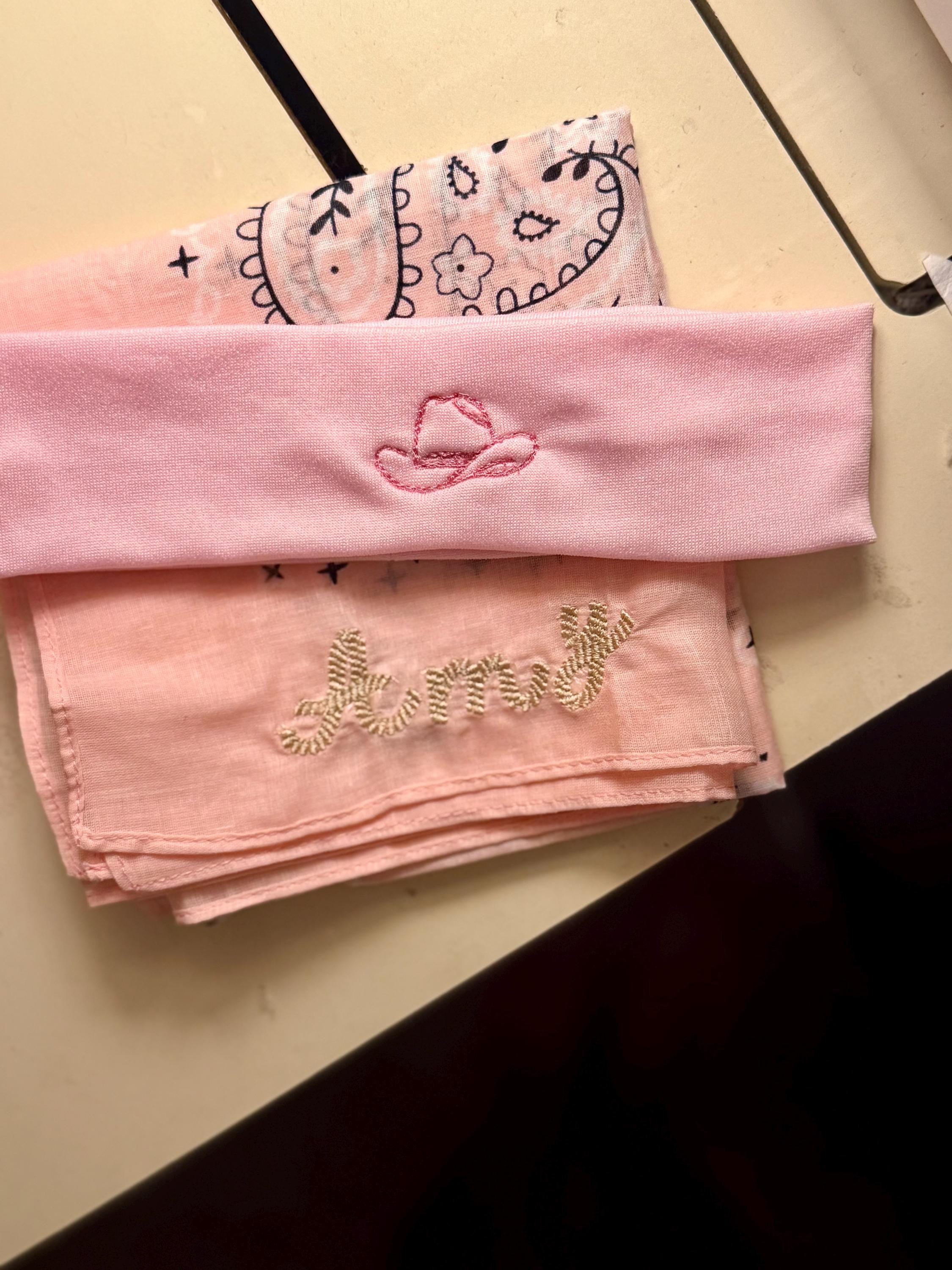 Customer project using Cowboy Rope Stitch Handwritten Font embroidery design