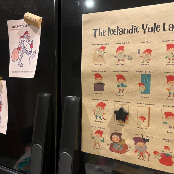 Yule Cat Printable Poster the Folklore Yule Cat Story of the Vicious Icelandic Yule Cat ...