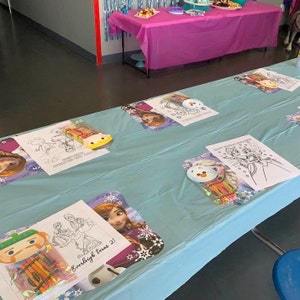 Frozen Coloring Pages, Frozen Party Favors, Frozen Birthday, Party ...