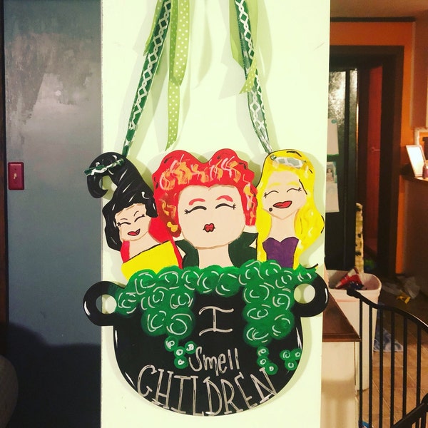 Hocus Pocus Cauldron- Unfinished Wood Laser Cutout, Door Hanger, Wreath ...