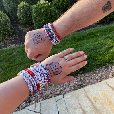 Temporary 13 Tattoo Taylor Swift Inspired 13 Tattoo Eras Tour 13 Tattoo - Etsy