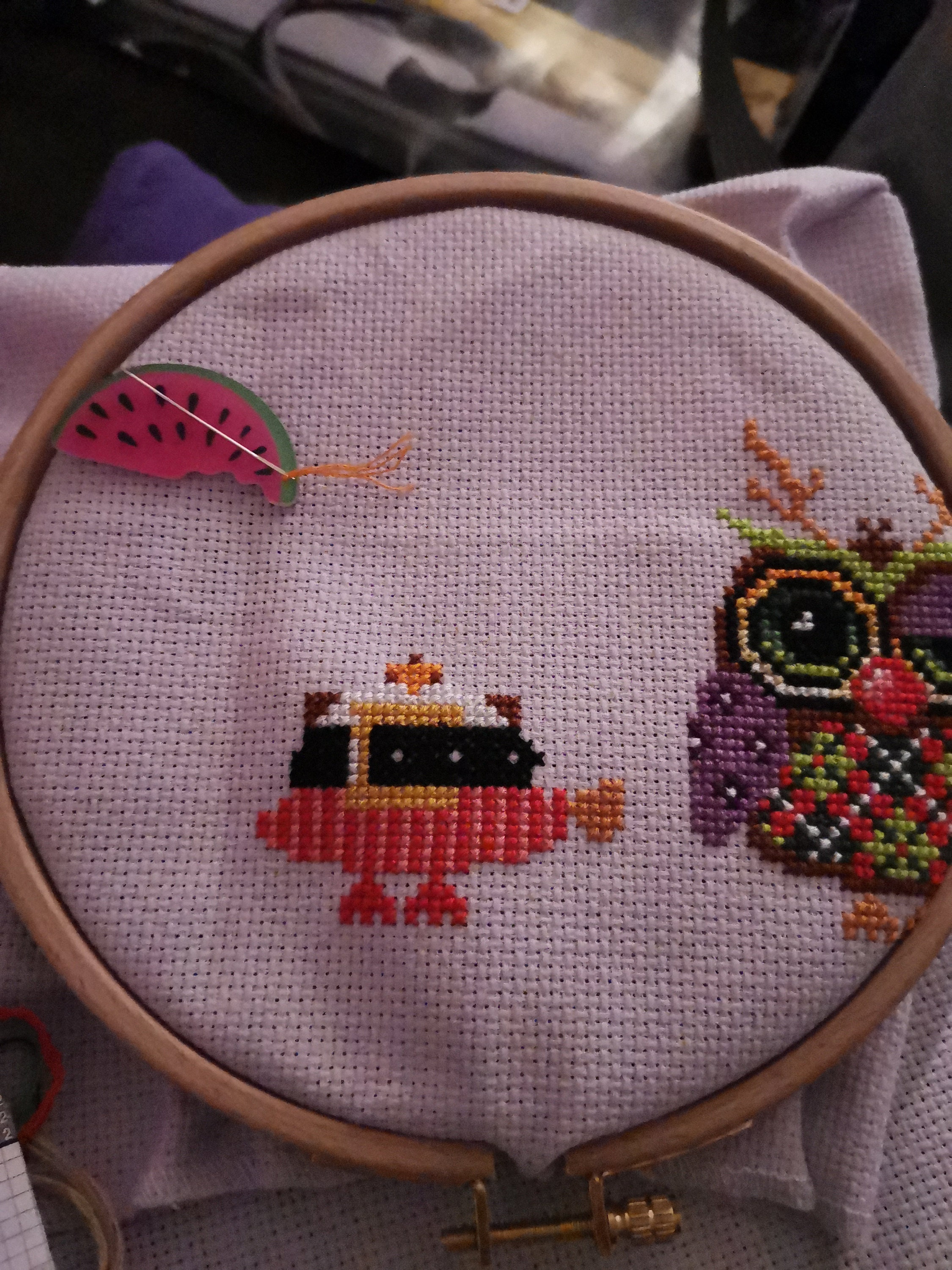 Lola the Ladybird Needle Minder For Cross Stitch// Embroidery
