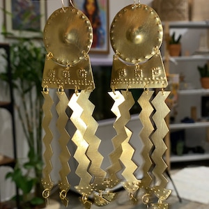 Ancient aztec earrings store