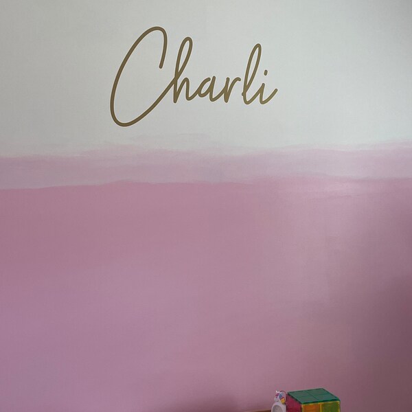 Personalized Name Wall Decal - Custom Wall Sticker, Kids Name Sign ...