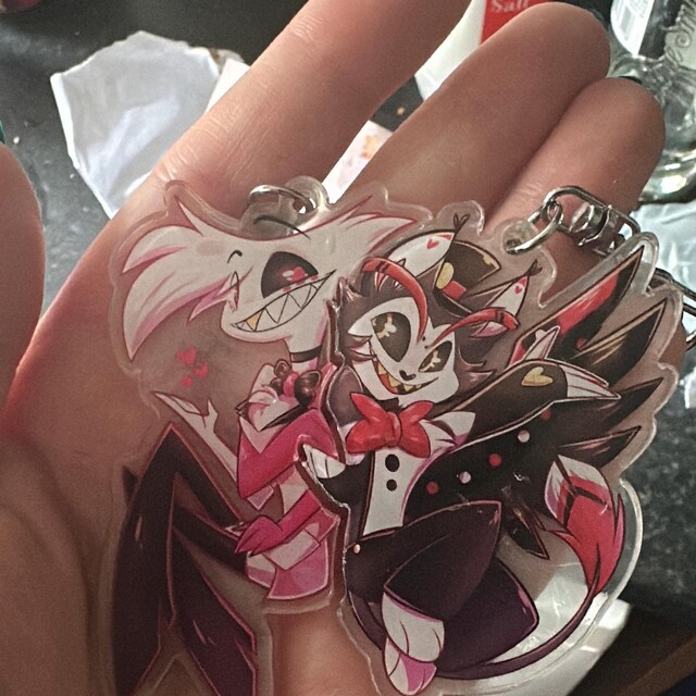 パズルキーホルダー「エンジェルダスト/ハスク ハズビンホテル