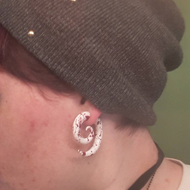 Color Fade Lilly Dangles Earring for Stretched Lobes Etsy