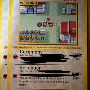 Pokemon Card - Wedding Invite - Etsy