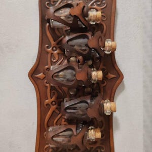 YUXITA Soporte de poción medieval de corcho para botella de poción de cosplay, cinturón histórico para renacimientos y juegos de rol de fantasía YUXITA Soporte de poción medieval de corcho para botella de poción de cosplay, cinturón histórico para renacimientos y juegos de rol de fantasía