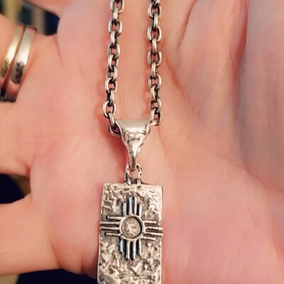 Silver Zia Necklace, Shop Zia Sun Symbol Necklace By