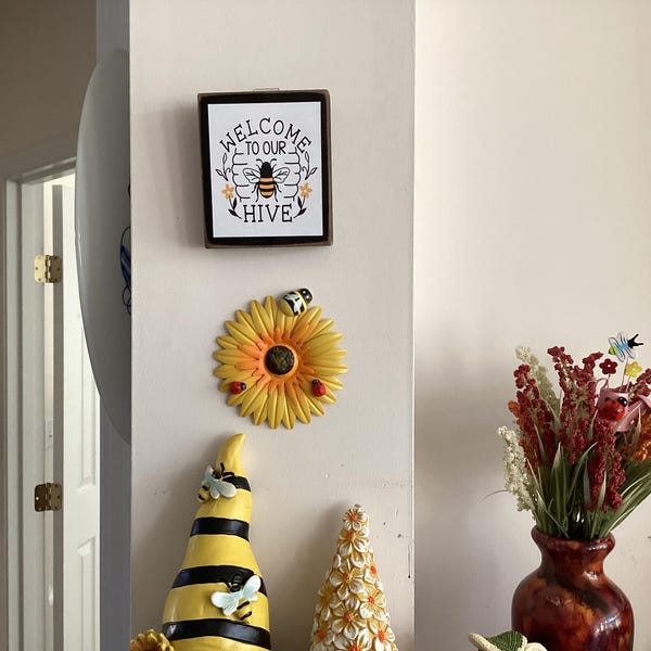 Wood Spring Blocks, Reversible Sign, Spring Decor, Spring Decoration ...