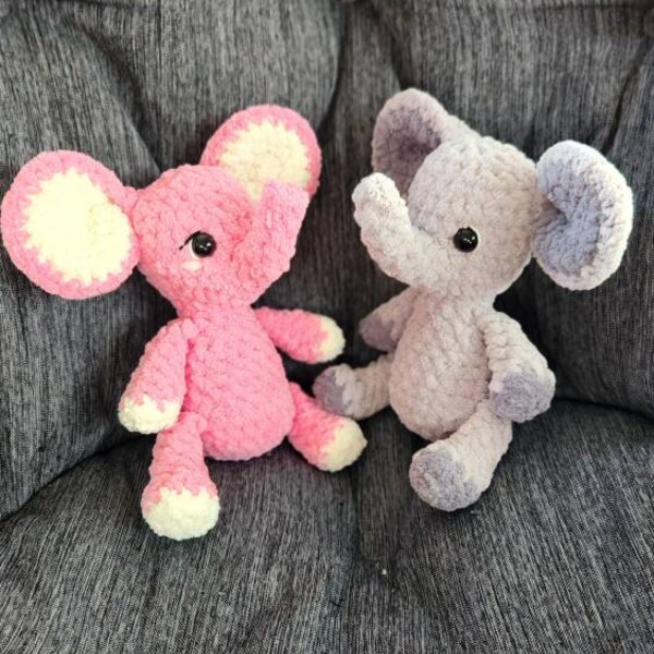 Baby Anne the No Sew Elephant Crochet Pattern / Amigurumi Plushie PDF ...