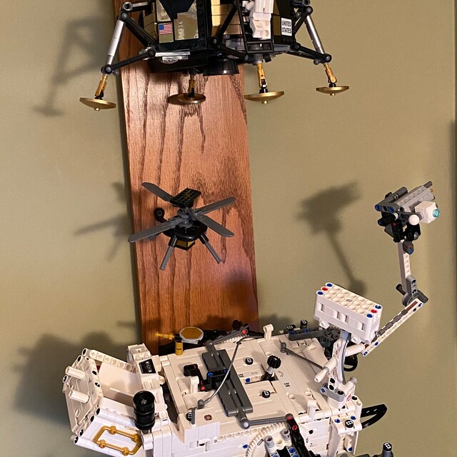 Wall Mounting Kit for Displaying Lego Emirates Team New Zealand