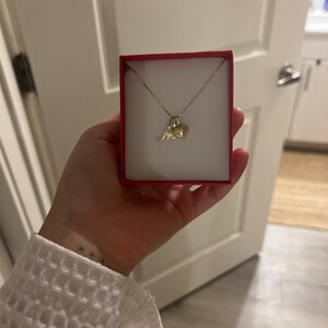 Initial Lette A-Z Pendant 14K Solid Gold 9mm Cham 1/5tcw