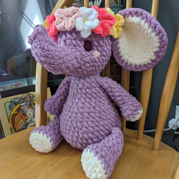 Anne the No Sew Elephant Crochet Pattern / Amigurumi Plushie PDF File ...