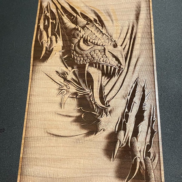 Digital Design File - Dragon - Glowforge - Laser Ready - Engrave - SVG ...