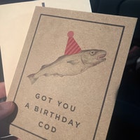 Got You A Birthday Cod Hilarious Birthday Card Pun Birthday Card for ...