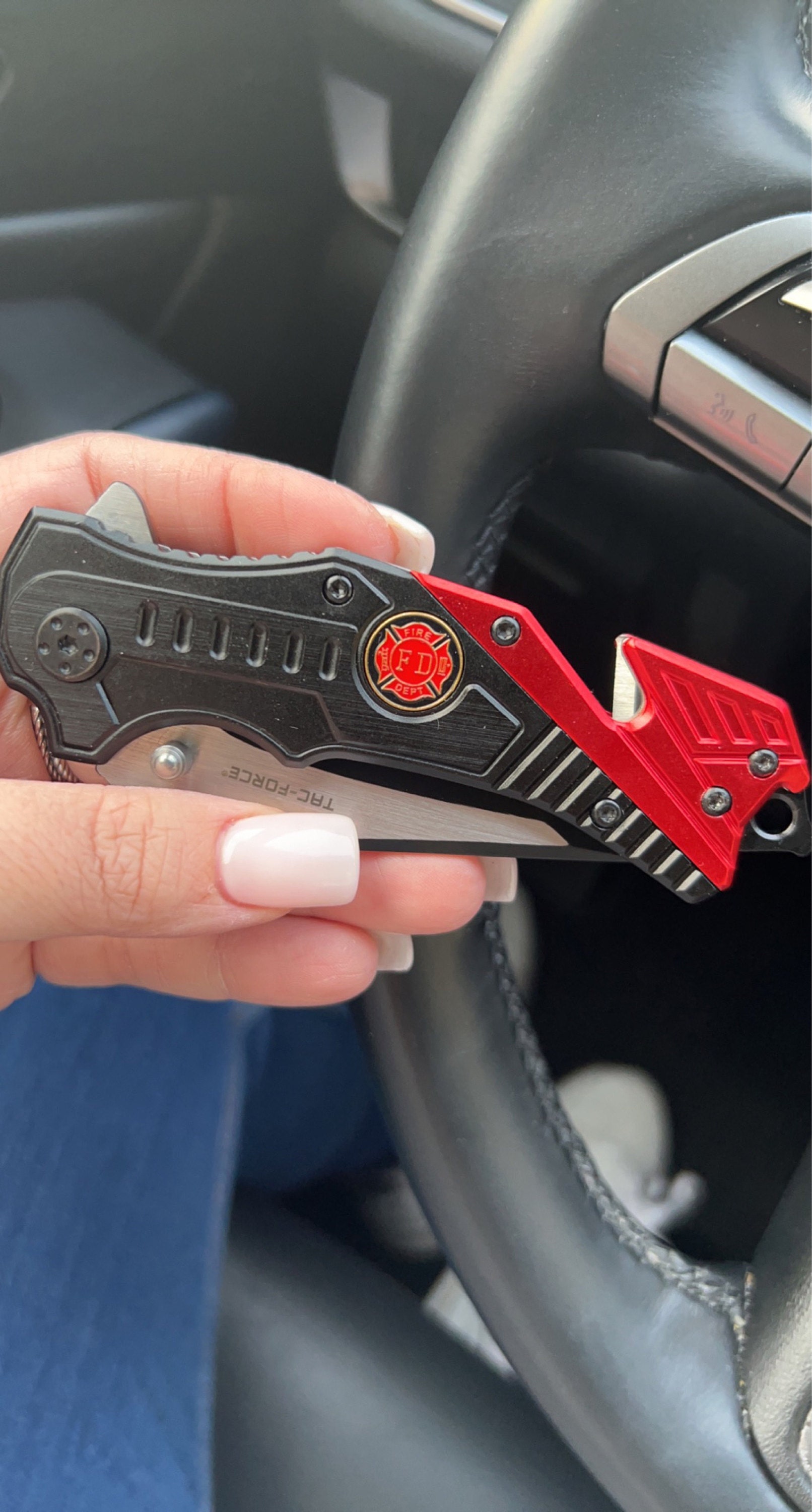Personalized FIREFIGHTER FIREMAN Pocket Knife Knives Fire Academy Platoon Engine Custom Engraved Gift for Dad Him Grandpa Son Multitool