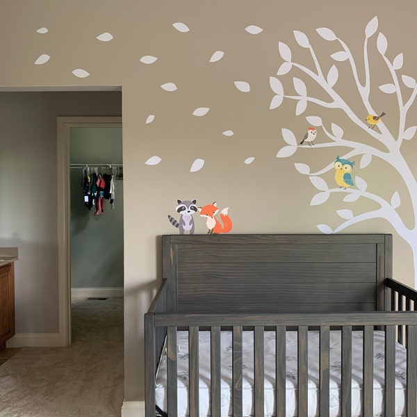 Geckoo Baby Zoo King Elephant Wall Decal - Teal & Ivory Elephant Nursery Wall Sticker (X-Large, 43" H X 33" W) - View #14